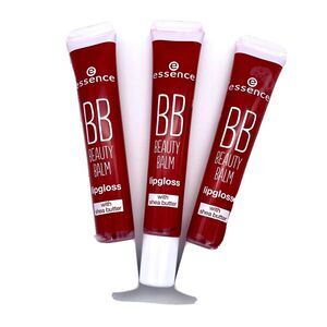 Lot Of 3 Essence BB Beauty Balm Lip Gloss With Shea Butter .4 Oz 05 Heartbreaker